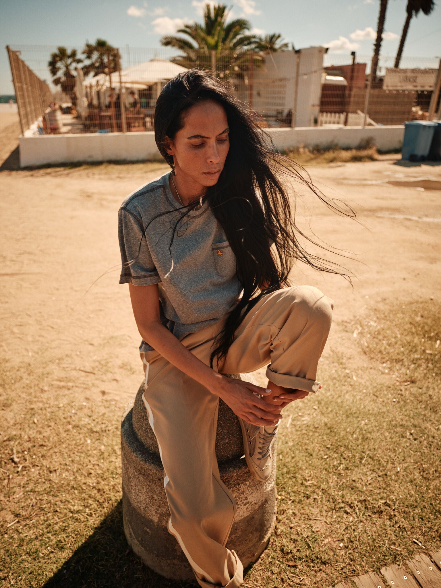 Modelshot / Grey Melange / Detail